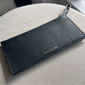 Love & Lore Black Vegan Slim Card Holder Wallet